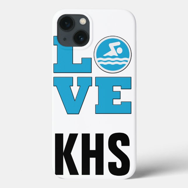 Natação Love IPhone 6 Case for Competitive Swimmer (Verso)
