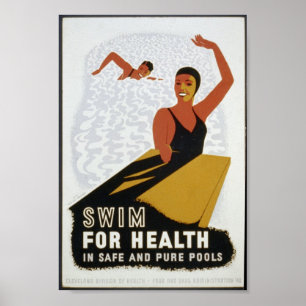 Natação para o poster da saúde (em piscinas mai