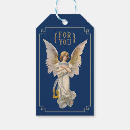 Natais vintages Angel Dark Blue Holiday Etiqueta G