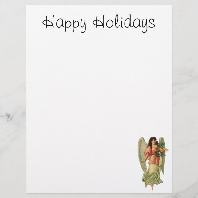 Natais vintages, Anjo Vitoriano Antiquado (Frente)