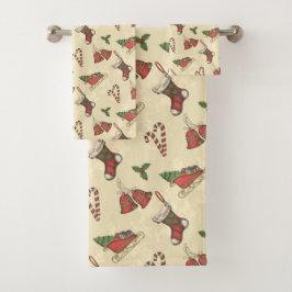 Natais vintages Bandeja Conjunto