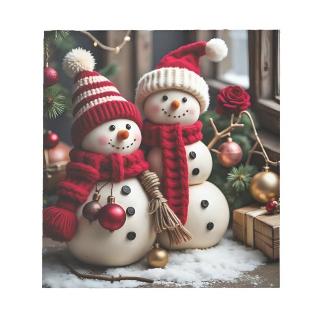 Natais vintages - Bloco de notas (Frente)