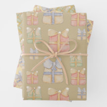 Natais vintages bonitos dotados pintados à mão