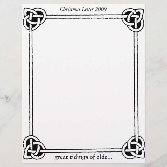 Natais vintages Celtic Knots - Letra 2009 (Frente)