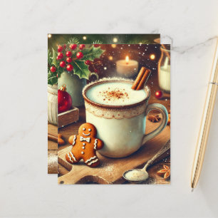 Natais vintages Gingerbird Scrapbook de leite quen
