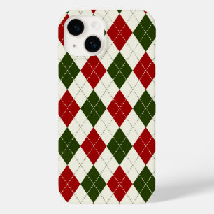 Natais vintages Harlequin Xadrez   CAPA DE TELEFON
