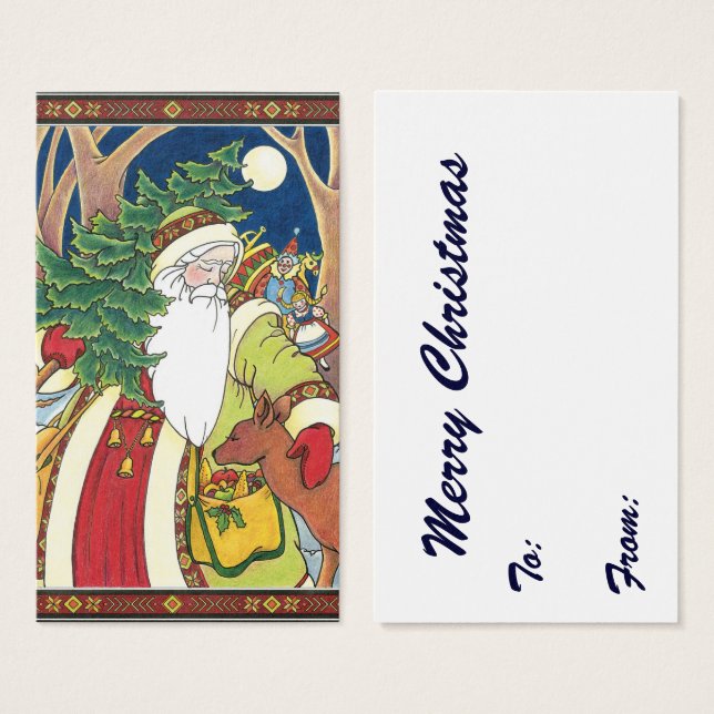 Natais vintages, Pai Natal na Floresta (Frente & Verso)