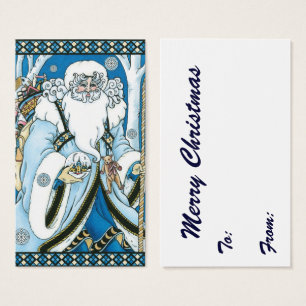 Natais vintages, Papai Noel Azul com neve