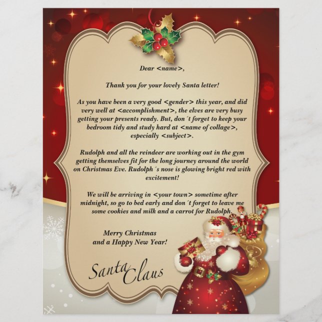 Natais vintages personalizados - letra vermelha de (Frente)