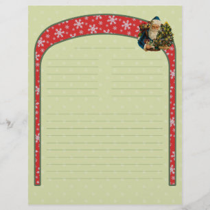 Natais vintages Recebem Letterhead