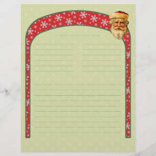 Natais vintages Recebem Letterhead