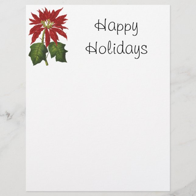 Natais vintages, Red Poinsettia, Fábrica de Invern (Frente)