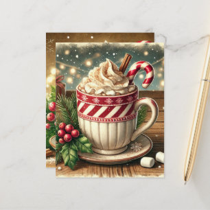 Natais vintages Scrapbook de chocolate quente fest