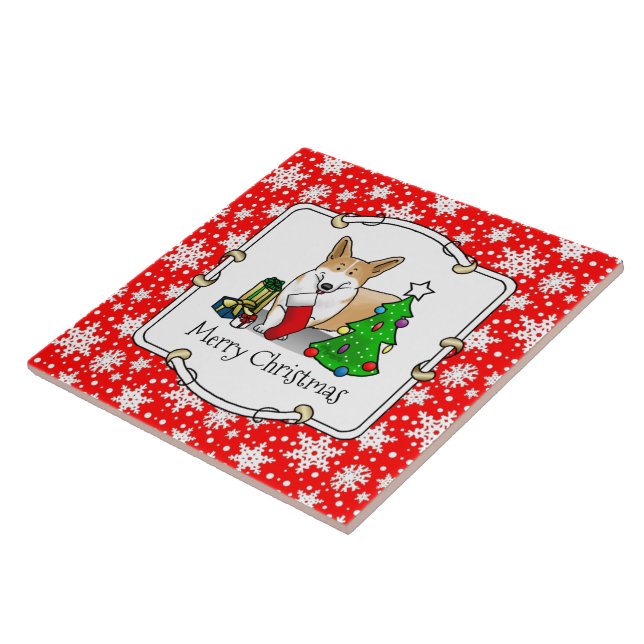 Natal 2 Pembroke Welsh Corgi (vermelho 1) (Lateral)