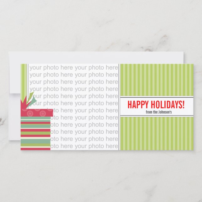 Natal 4 x 8 Cartões com fotos brilhantes (Frente)