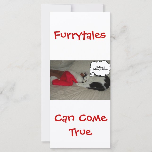 Natal Acredita no Black and White Kitten (Frente)