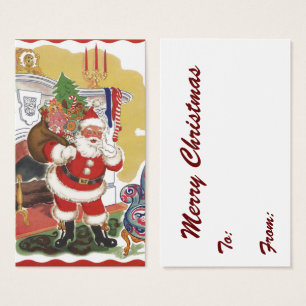 Natal Antigo, Alegre Papai Noel com Presentes