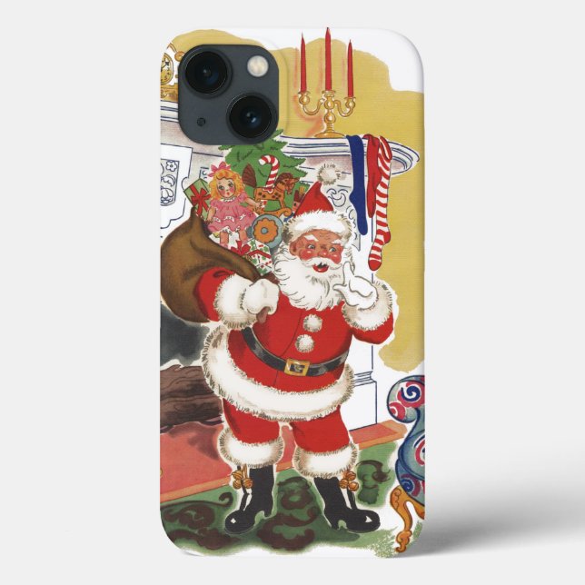 Natal Antigo, Alegre Papai Noel com Presentes (Verso)