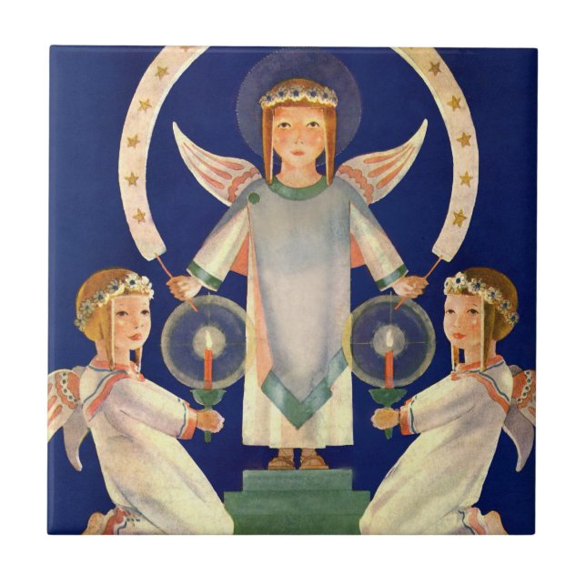Natal Antigo, Anjos da Santa Lucia Escandinavos (Frente)