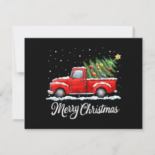Natal Antigo Caminhão Vermelho Feliz Natal Vintage