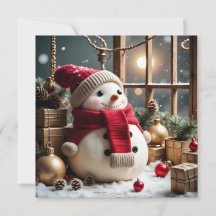 Natal Antigo - Cartão de Boas Festas Plano