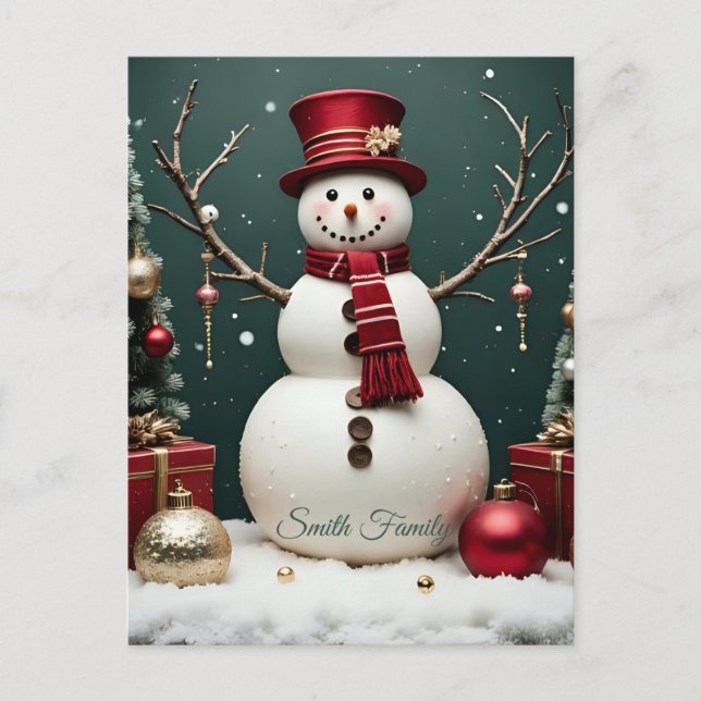 Natal Antigo - Cartão de Férias  (Frente)