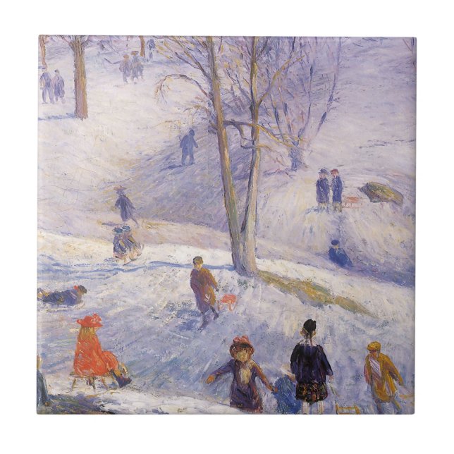 Natal Antigo, Esquiando, Glackens Central Park (Frente)