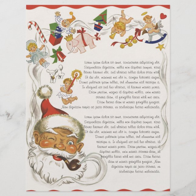 Natal Antigo, Papai Noel com Brinquedos e Bonecas (Frente)