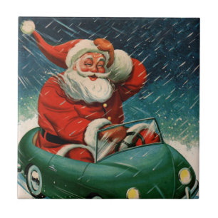 Natal Antigo, Papai Noel num Carro Fofo