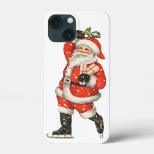 Natal Antigo Vitoriano Patinador do Papai Noel