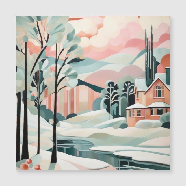 Natal Art Deco [design magnético] (Frente)