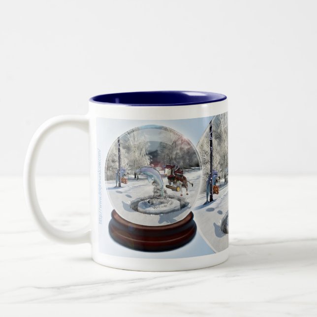 Natal azul - caneca (Esquerda)