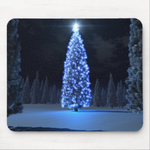 Natal azul Mousepad