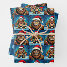Natal Bigfoots Engraçados em Pop Art