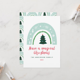 Natal bonito e belo arco-íris