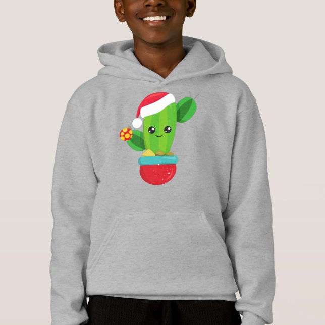 Natal Cactus, Santa Hat, Enfeites de natal (Frente)