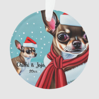 Natal Chihuahua, Ornamento de Cachorros Papais noe
