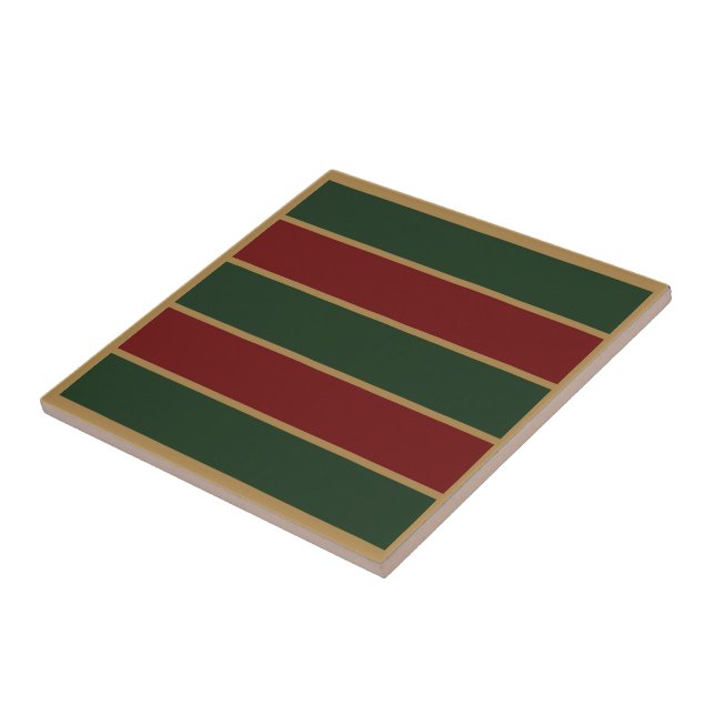 Natal Clássico Verde e Vermelho com Corte Dourado (Lateral)