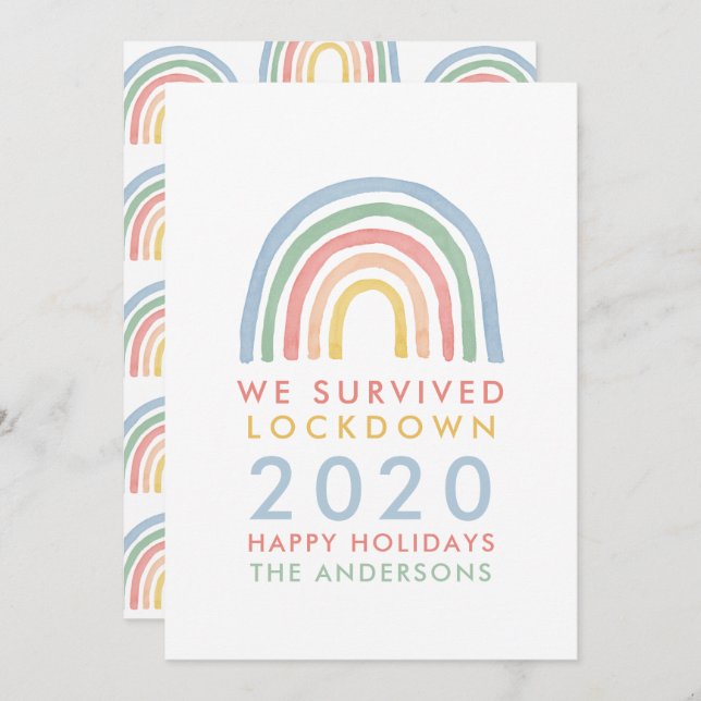 Natal colorido que sobrevivemos ao bloqueio (Frente/Verso)