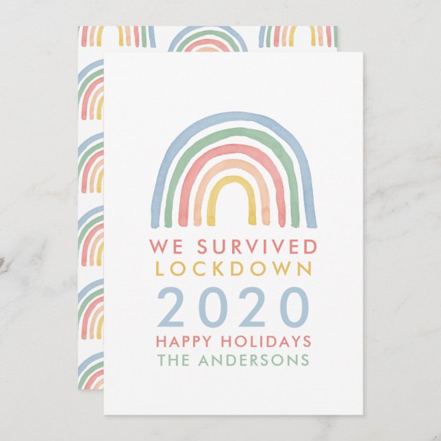 Natal colorido que sobrevivemos ao bloqueio (Frente/Verso)