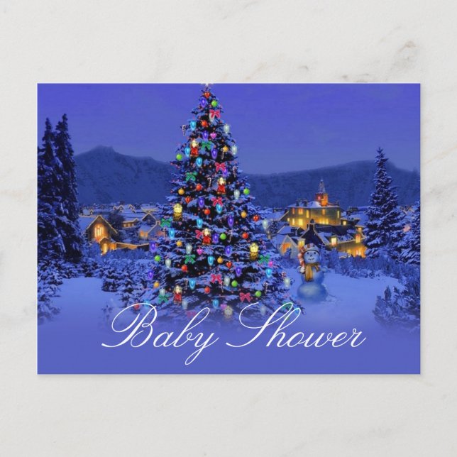 Natal, convites de chá de panela de férias. (Frente)