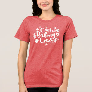 Natal Cookie Crew Holiday Baking T Shirt