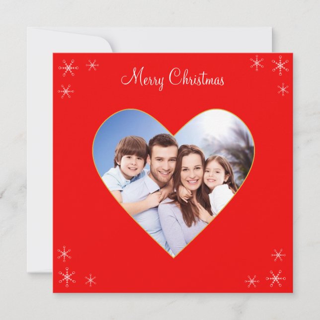 Natal Coração da Família Personalizado (Frente)