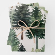 Natal da árvore de pinheiro de aquarela elegante