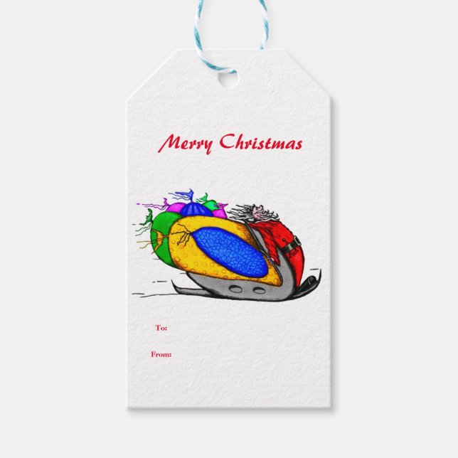 Natal da Etiqueta de Presente (Frente)