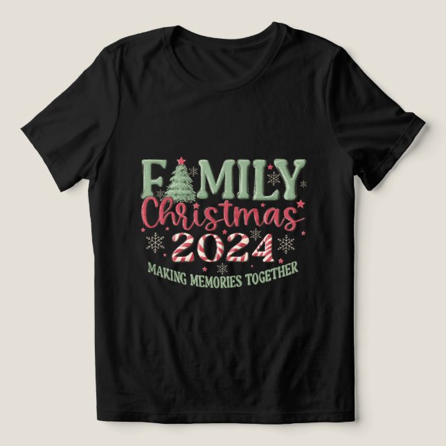 Natal da família 2024 Preto (Design frontal)