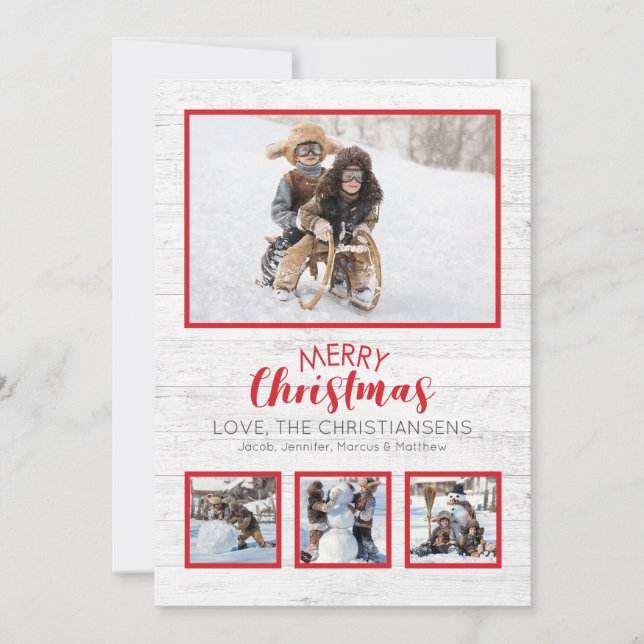 Natal da Madeira Rústica Vermelha Branca (Frente)