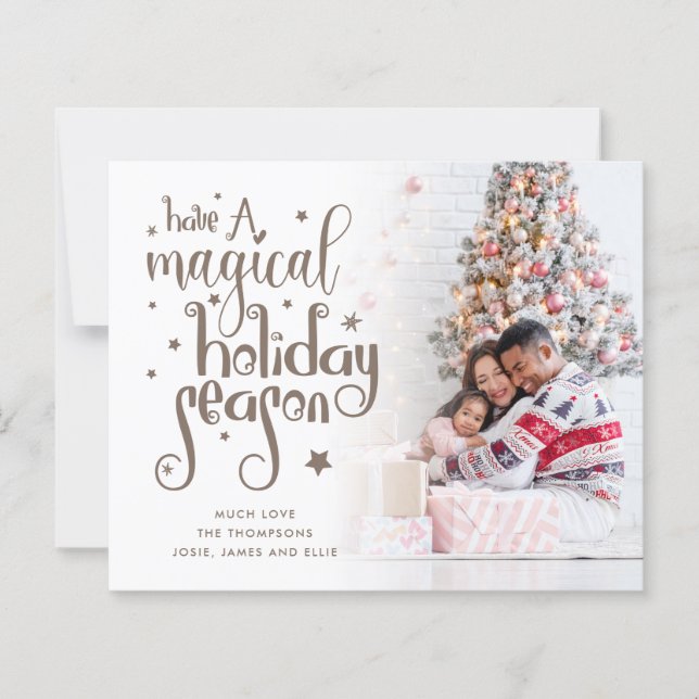 Natal da temporada de férias mágicas de orçamento (Frente)