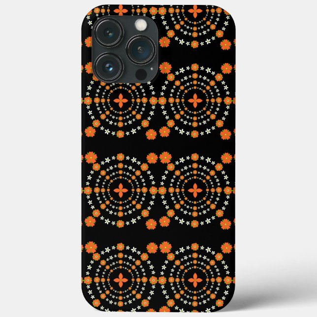 Natal das Flores do Jardim Verde e Laranja bonito (Verso)