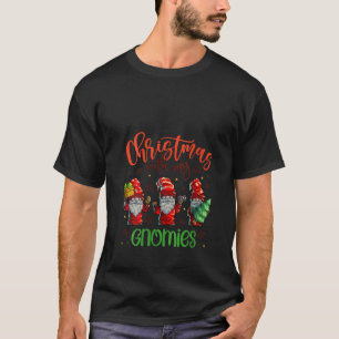 Natal das Mulheres Com Meus Gnomies Camiseta Femin